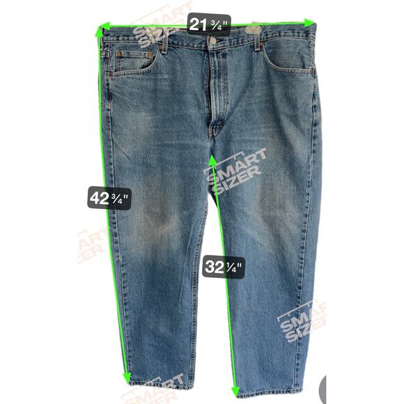 Levi’s 550 Relaxed Fit Men’s Jeans 44x32 Medium Wash Denim Classic Red Tab - Picture 10 of 10